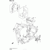 Схема вузла: Рама (Vl800Tl3 E33) для Suzuki VL800 Boulevard C50C