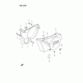 Схема вузла: Бічні панелі (Model n) для Suzuki TS185