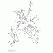 Схема вузла: Рульова траверса (Model k2/k3/k4/k5 e6, e24) для Suzuki DR200 DR200SE