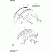 Схема узла: Заднее крыло (Model l0) для Suzuki VL800 Boulevard C50T