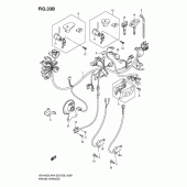 Схема вузла: Електропроводка (Vs1400k6/k7/k8) для Suzuki VS1400 Intruder 1400