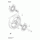 Схема вузла: Переднє колесо Suzuki GSX-R1000