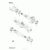 Схема вузла: Трансмісія для Suzuki AN400 Burgman (EU analogue of SkyWave)