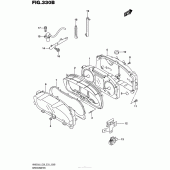 Схема вузла: Speedometer (An650Zl6 E28) для Suzuki AN650 Burgman (EU analogue of SkyWave)