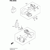 Схема вузла: Поворотники для Suzuki DR-Z400 DR-Z400S