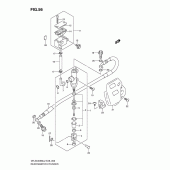 Схема узла: Задний тормозной цилиндр для Suzuki DR-Z400 DR-Z400SM
