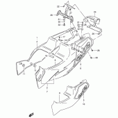 Схема узла: Боковые панели (Model p) для Suzuki GSX-R400
