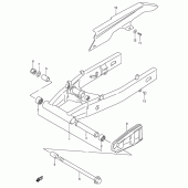 Схема узла: Задний рычаг подвески (Model p/r/s) для Suzuki RF600