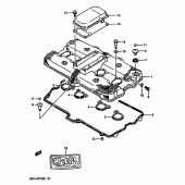 Схема узла: Клапанная крышка для Suzuki GSX-R1100
