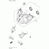 Схема вузла: Фара для Suzuki AN650 Burgman (EU analogue of SkyWave)