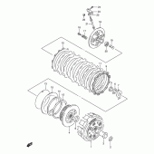 Схема вузла: Зчеплення для Suzuki DR650 DR650SE