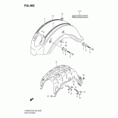 Схема узла: Заднее крыло (Model k9) для Suzuki VL800 Boulevard C50T