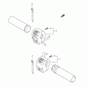 Схема узла: Пульт управления рулевой (Model w/x/y/k1/k2) для Suzuki VL1500 Intruder LC