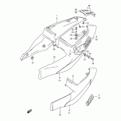 Схема вузла: Бічні панелі (Model v) для Suzuki GSX-R600