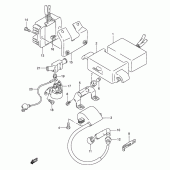 Схема вузла: Електроустаткування для Suzuki DR250