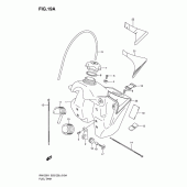 Схема вузла: Паливний бак (Model k4/k5/k6) для Suzuki RM125