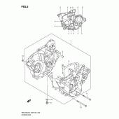 Схема узла: Картер двигателя для Suzuki RMX450
