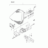 Схема узла: Задний фонарь (Стоп-сигнал) для Suzuki GSX1100