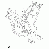 Схема узла: Рама для Suzuki RM125