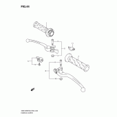 Схема узла: Ручки руля для Suzuki GSX1250