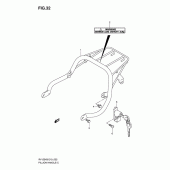 Схема вузла: Багажник для Suzuki RV125