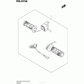 Схема вузла: Ручки з підігрівом (Опція) для Suzuki GSX-S1000