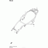 Схема вузла: Кронштейн сидіння для Suzuki AN650 Burgman (EU analogue of SkyWave)