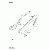 Схема вузла: Задній підсідельний обтічник Suzuki DL650 V-Strom