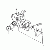 Схема узла: Воздушный фильтр для Suzuki TS125