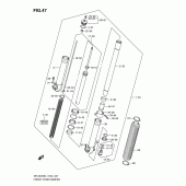 Схема узла: Передняя вилка для Suzuki DR-Z400 DR-Z400S