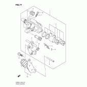 Схема вузла: Передні гальмівні супорти для Suzuki VZ800 Intruder M800/ Boulevard M50