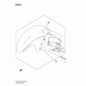 Схема вузла: Переднє крило для Suzuki GSX1300 Hayabusa