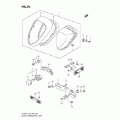Схема вузла: Задній ліхтар (Стоп-сигнал) (Vl800l1 e33) для Suzuki VL800 Boulevard C50T