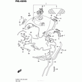 Схема узла: Топливный бак (Dl650Xal7 E03) для Suzuki DL650 V-Strom
