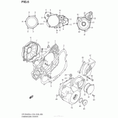 Схема вузла: Кришки картера для Suzuki DR-Z400 DR-Z400S