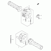 Схема узла: Пульт управления рулевой (Model k5/k6) для Suzuki DL650 V-Strom