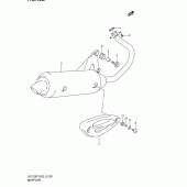 Схема вузла: Вихлопна система (Model k1) для Suzuki UC125 Epicuro