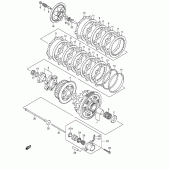 Схема узла: Сцепление для Suzuki GSX1300 Hayabusa