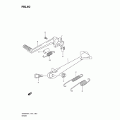 Схема узла: Подставка для Suzuki GSX650