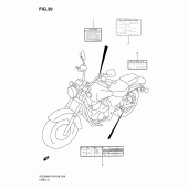 Схема узла: Информационные наклейки для Suzuki GZ250 Marauder