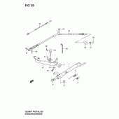 Схема узла: Подножка & Задний тормоз для Suzuki GZ250 Marauder