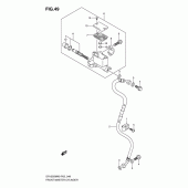 Схема узла: Передний тормозной цилиндр для Suzuki DR125