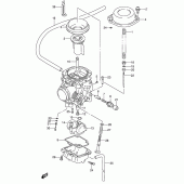 Схема узла: Карбюратор (Model n/p/r/s) для Suzuki DR650 DR650RSE