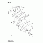 Схема узла: Задний кронштейн (Vzr1800zl2 e02) для Suzuki VZR1800 Intruder M1800R/ Boulevard M109R