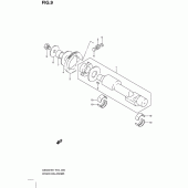Схема узла: Коленчатый вал & Поршень & Балансировочный вал для Suzuki GS500