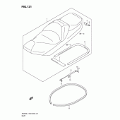 Схема вузла: Сидіння (An400zal1 e28) для Suzuki AN400 Burgman (EU analogue of SkyWave)