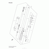 Схема узла: Front Damper (Dr-Z125L3 E28) для Suzuki DR-Z125 DR-Z125L