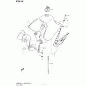 Схема узла: Топливный бак (Dr650Sel4 E33) для Suzuki DR650 DR650SE