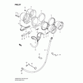 Схема узла: Спидометр & Тахометр (Gs500fh p3,  p28,  p33,  p95) для Suzuki GS500