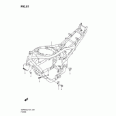 Схема вузла: Рама (Gsf650sul2 e21) для Suzuki GSF650 Bandit S
